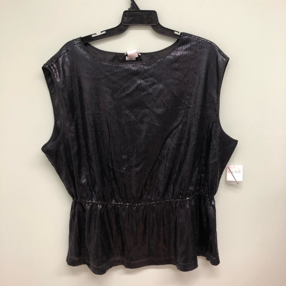 Kate Hill | Women's Sequin Sleeveless Blouse